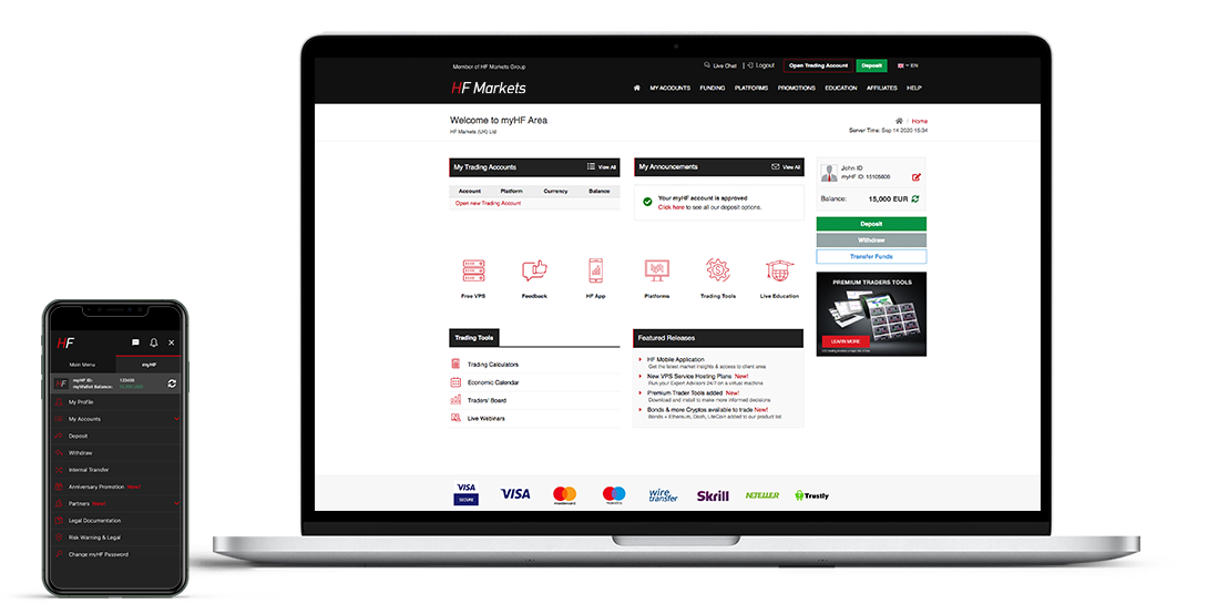Hotforex live account